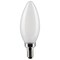 Satco 4-Watt B11 LED - Frosted - Candelabra Base - 2700K - 350 Lumens - 120 Volts, 2PK S21823 - alternate 1